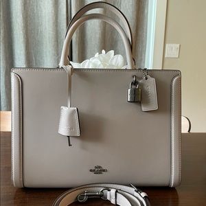 SOLD Coach Zoe Carryall - Gray Birch - NWT
